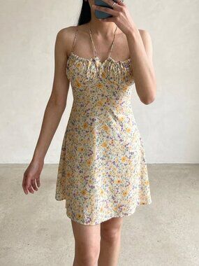 Shein Floral Mini Dress | Tie Strap | Spring Summer Dress
